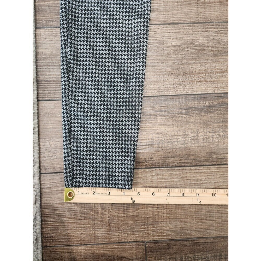 Ann Taylor Loft Marisa Skinny Pants Womens M Black White Geometric Casual Career - Picture 6 of 8